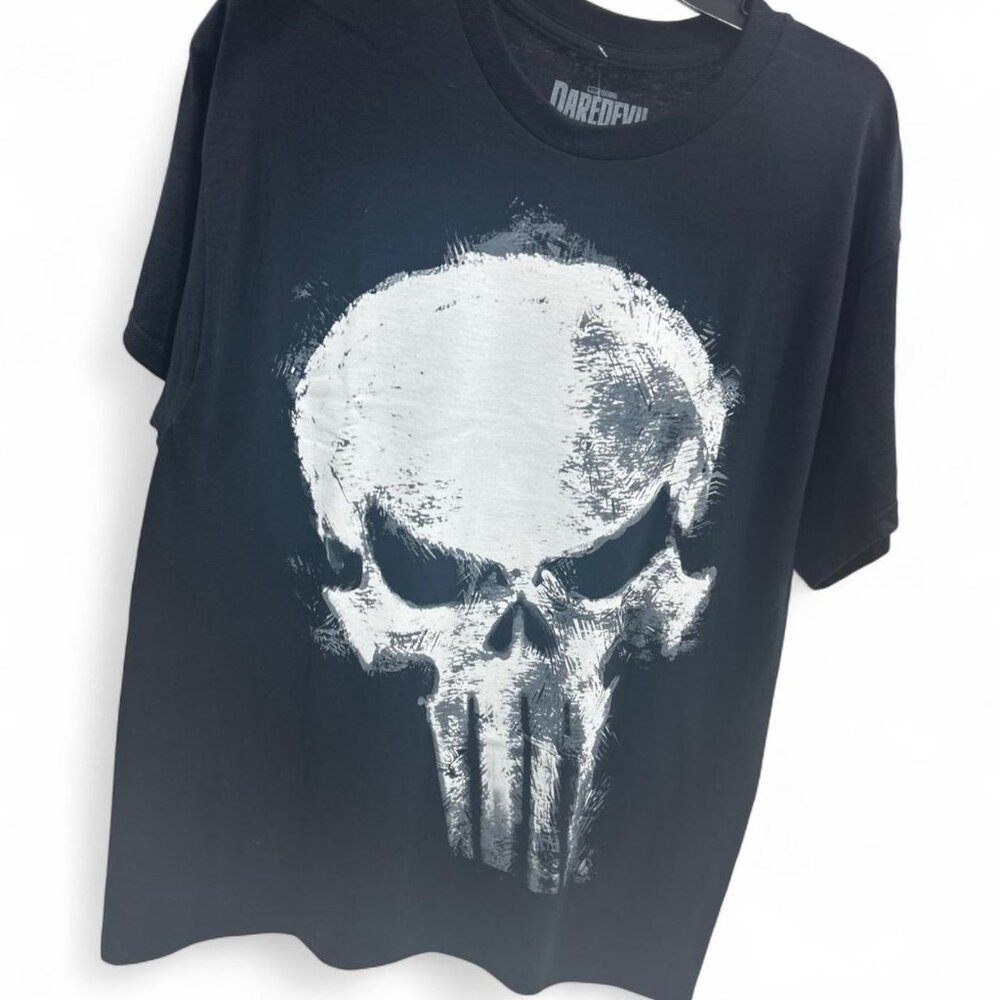 Black Punisher Graphic T-Shirt | Marvel Antihero Tee | S–XL